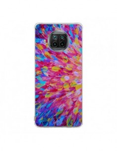 Coque Xiaomi Mi 10T Lite Fleurs Bleues Roses Splash - Ebi...