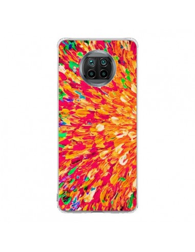 Coque Xiaomi Mi 10T Lite Fleurs Oranges Neon Splash - Ebi Emporium