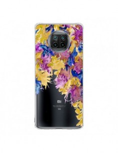 Coque Xiaomi Mi 10T Lite Cascade Florale Transparente -...