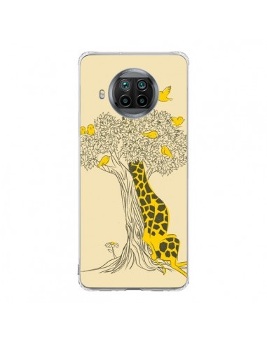 Coque Xiaomi Mi 10T Lite Girafe Amis Oiseaux - Jay Fleck