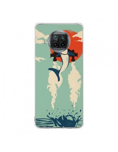 Coque Xiaomi Mi 10T Lite Requin Avion Volant - Jay Fleck