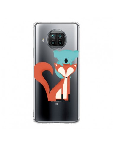 Coque Xiaomi Mi 10T Lite Renard et Koala Love Transparente - Jay Fleck