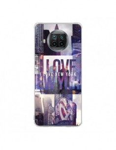 Coque Xiaomi Mi 10T Lite I love New Yorck City violet -...