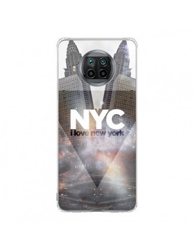 Coque Xiaomi Mi 10T Lite I Love New York City Gris - Javier Martinez