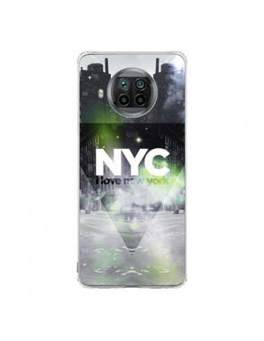 Coque Xiaomi Mi 10T Lite I Love New York City Vert - Javier Martinez