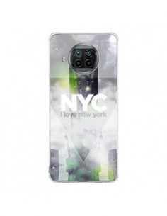 Coque Xiaomi Mi 10T Lite I Love New York City Gris Vert -...