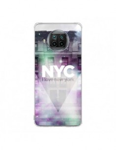 Coque Xiaomi Mi 10T Lite I Love New York City Violet Vert...