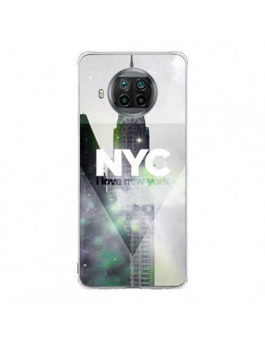 Coque Xiaomi Mi 10T Lite I Love New York City Gris Violet Vert - Javier Martinez