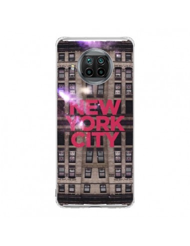 Coque Xiaomi Mi 10T Lite New York City Buildings Rouge - Javier Martinez