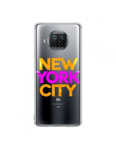 Coque Xiaomi Mi 10T Lite New York City NYC Orange Rose Transparente - Javier Martinez