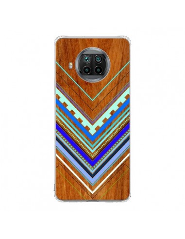Coque Xiaomi Mi 10T Lite Azteque Arbutus Blue Bois Aztec Tribal - Jenny Mhairi