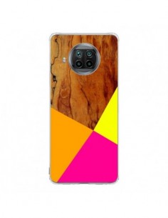 Coque Xiaomi Mi 10T Lite Wooden Colour Block Bois Azteque...