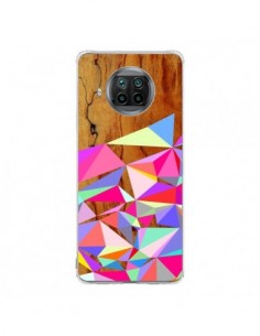 Coque Xiaomi Mi 10T Lite Wooden Multi Geo Bois Azteque...