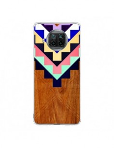 Coque Xiaomi Mi 10T Lite Wooden Tribal Bois Azteque Aztec...