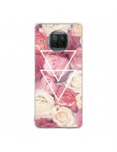 Coque Xiaomi Mi 10T Lite Roses Triangles Fleurs -...
