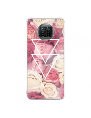 Coque Xiaomi Mi 10T Lite Roses Triangles Fleurs - Jonathan Perez