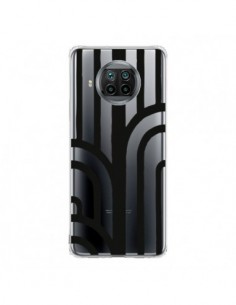 Coque Xiaomi Mi 10T Lite Geometric Noir Transparente -...