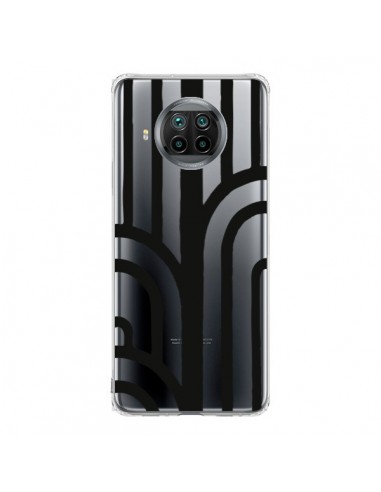 Coque Xiaomi Mi 10T Lite Geometric Noir Transparente - Dricia Do