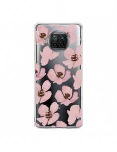 Coque Xiaomi Mi 10T Lite Fleurs Roses Flower Transparente...