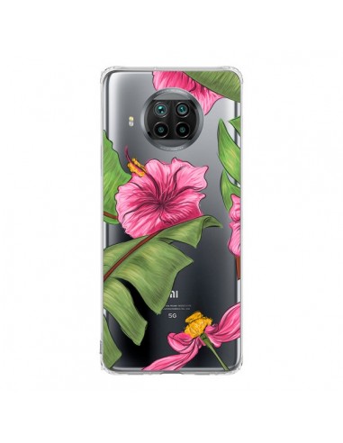 Coque Xiaomi Mi 10T Lite Tropical Leaves Fleurs Feuilles Transparente - kateillustrate