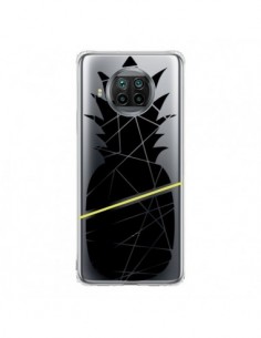 Coque Xiaomi Mi 10T Lite Ananas Noir Transparente -...