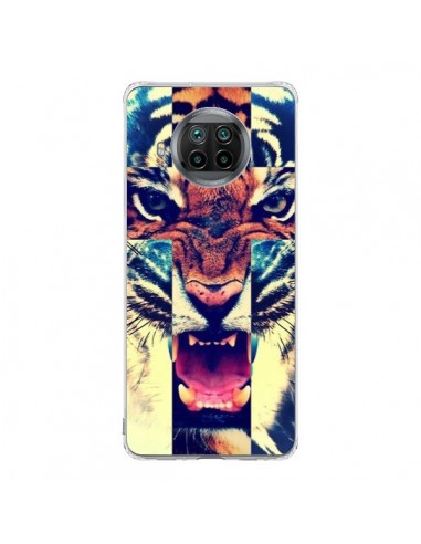 Coque Xiaomi Mi 10T Lite Tigre Swag Croix Roar Tiger - Laetitia