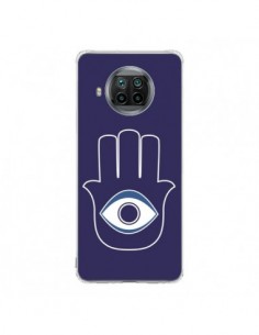 Coque Xiaomi Mi 10T Lite Main de Fatma Oeil Bleu - Laetitia