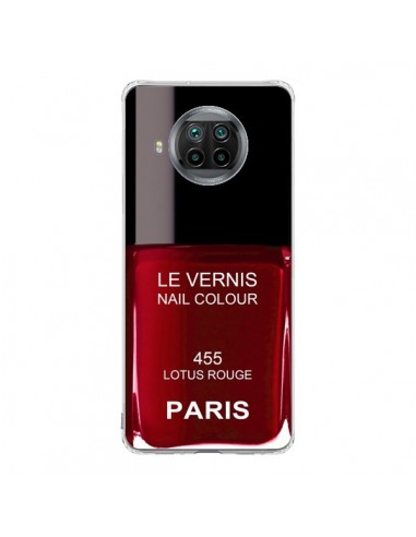Coque Xiaomi Mi 10T Lite Vernis Paris Lotus Rouge - Laetitia