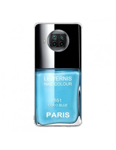 Coque Xiaomi Mi 10T Lite Vernis Paris Coco Blue Bleu - Laetitia