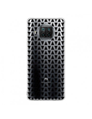 Coque Xiaomi Mi 10T Lite Triangles Romi Azteque Noir Transparente - Laetitia