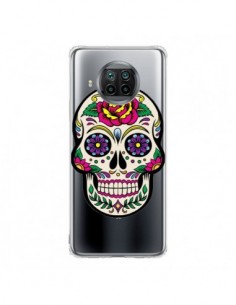 Coque Xiaomi Mi 10T Lite Tête de Mort Mexicaine Fleurs...