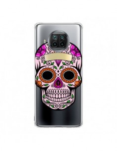 Coque Xiaomi Mi 10T Lite Tête de Mort Mexicaine Noir Rose...