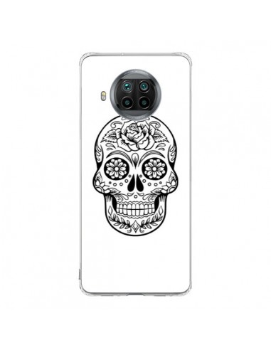 Coque Xiaomi Mi 10T Lite Tête de Mort Mexicaine Noir - Laetitia