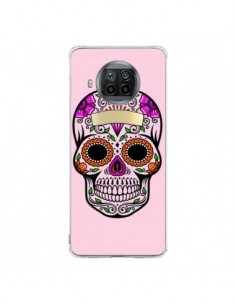 Coque Xiaomi Mi 10T Lite Tête de Mort Mexicaine Rose...