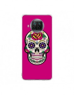 Coque Xiaomi Mi 10T Lite Tête de Mort Mexicaine Rose...