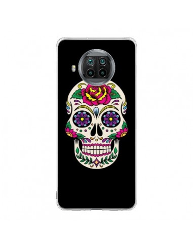 Coque Xiaomi Mi 10T Lite Tête de Mort Mexicaine Multicolore Noir - Laetitia