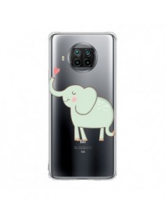 Coque Xiaomi Mi 10T Lite Elephant Elefant Animal Coeur...