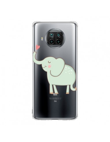 Coque Xiaomi Mi 10T Lite Elephant Elefant Animal Coeur Love  Transparente - Petit Griffin