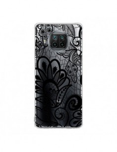 Coque Xiaomi Mi 10T Lite Lace Fleur Flower Noir...