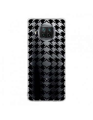 Coque Xiaomi Mi 10T Lite Vichy Carre Noir Transparente - Petit Griffin