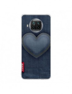 Coque Xiaomi Mi 10T Lite Love Coeur en Jean - Lassana