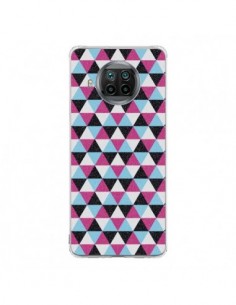 Coque Xiaomi Mi 10T Lite Azteque Triangles Rose Bleu Gris...