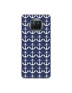 Coque Xiaomi Mi 10T Lite Ancre Marin Bleu Anchors Navy -...