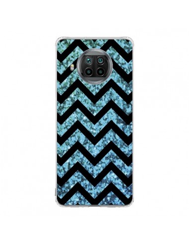 Coque Xiaomi Mi 10T Lite Chevron Aqua Sparkle Triangle Azteque - Mary Nesrala