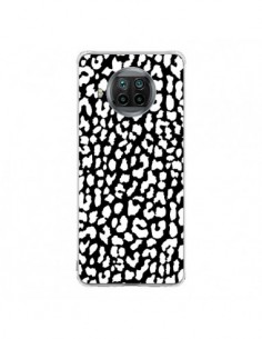 Coque Xiaomi Mi 10T Lite Leopard Noir et Blanc - Mary...