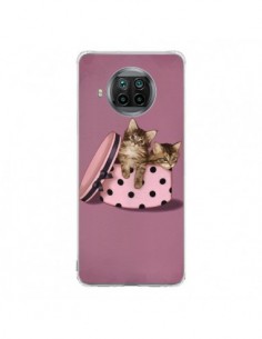 Coque Xiaomi Mi 10T Lite Chaton Chat Kitten Boite Pois -...