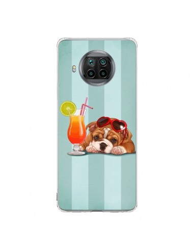 Coque Xiaomi Mi 10T Lite Chien Dog Cocktail Lunettes Coeur - Maryline Cazenave