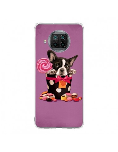 Coque Xiaomi Mi 10T Lite Chien Dog Boite Noeud Papillon Pois Bonbon - Maryline Cazenave