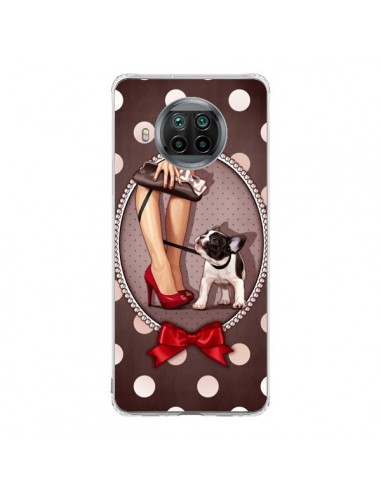 Coque Xiaomi Mi 10T Lite Lady Jambes Chien Dog Pois Noeud papillon - Maryline Cazenave