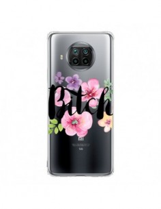 Coque Xiaomi Mi 10T Lite Bitch Flower Fleur Transparente...